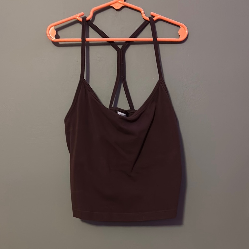 VS Pink Brown Strappy Tank Top